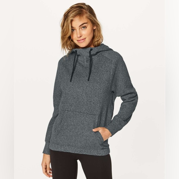 Lululemon Warm For Winter Hoodie - Heathered Speckled Black / Black - Picture 1 of 7